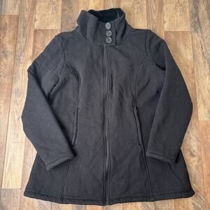 The North Face Caroluna Jacket Women's Size 2XL Black Sherpa Lined 6833